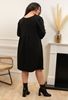 Picture of BLACK DRESS WITH LACE NECKLINE